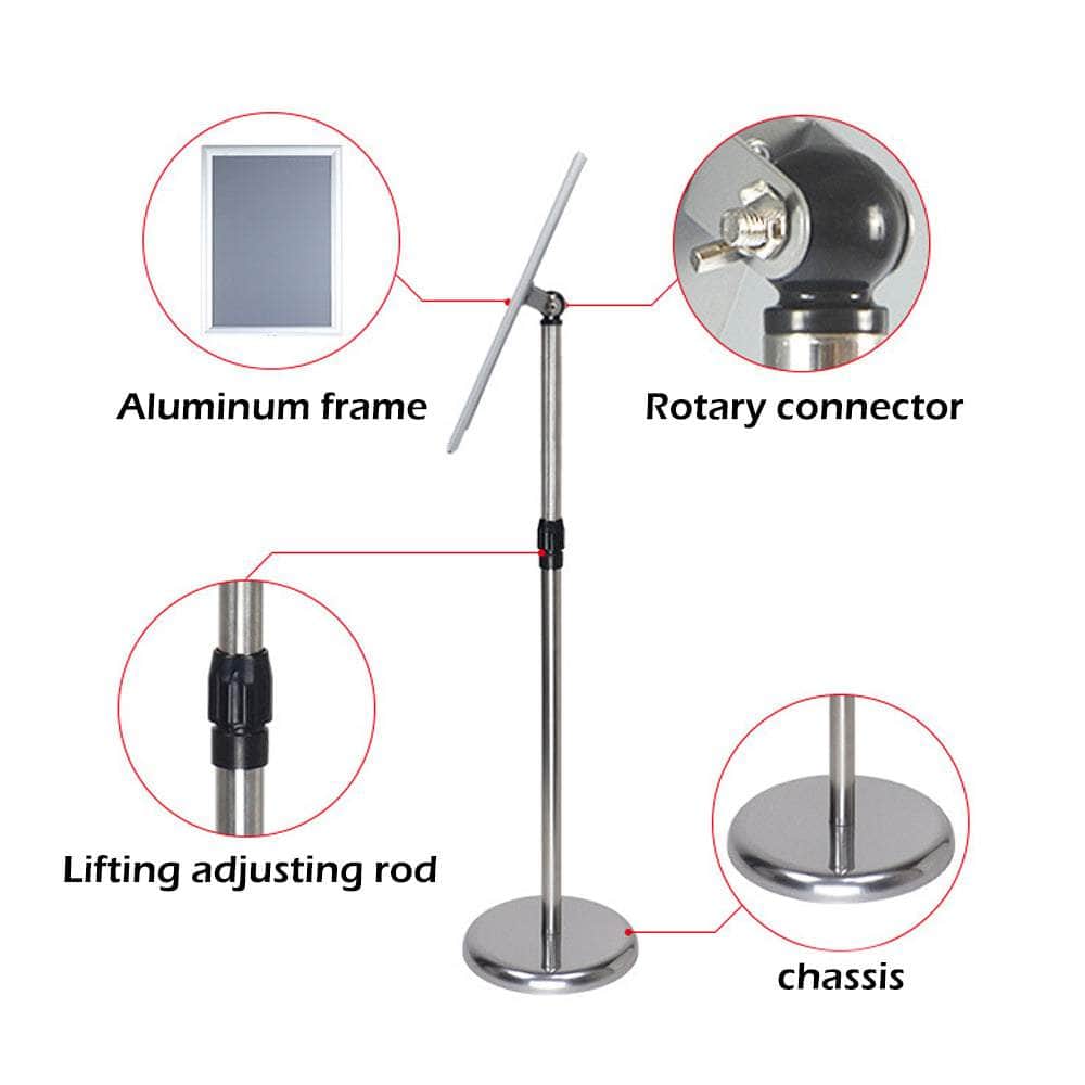 Floor Poster Stand Foyer Sign Holder Business Menu Display
