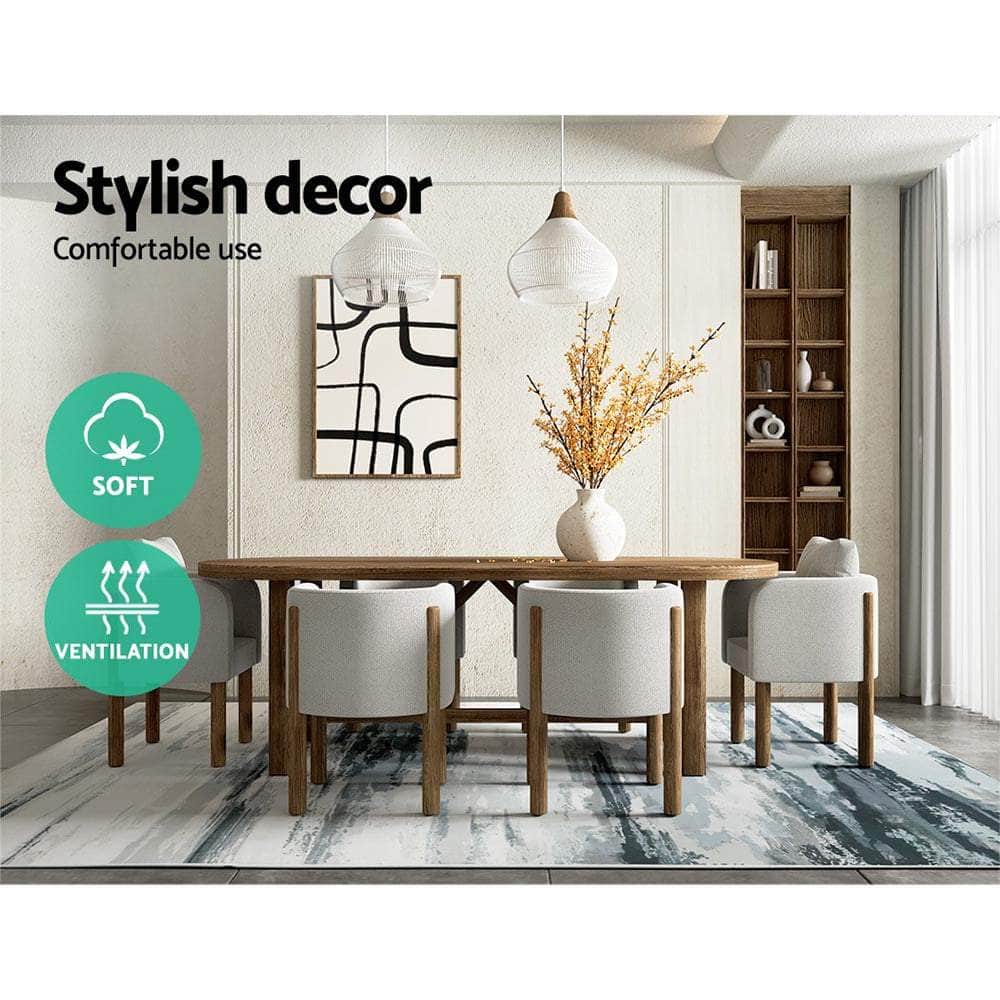 Floor Rug 200X290 Washable Mat Carpet Short Pile Poca