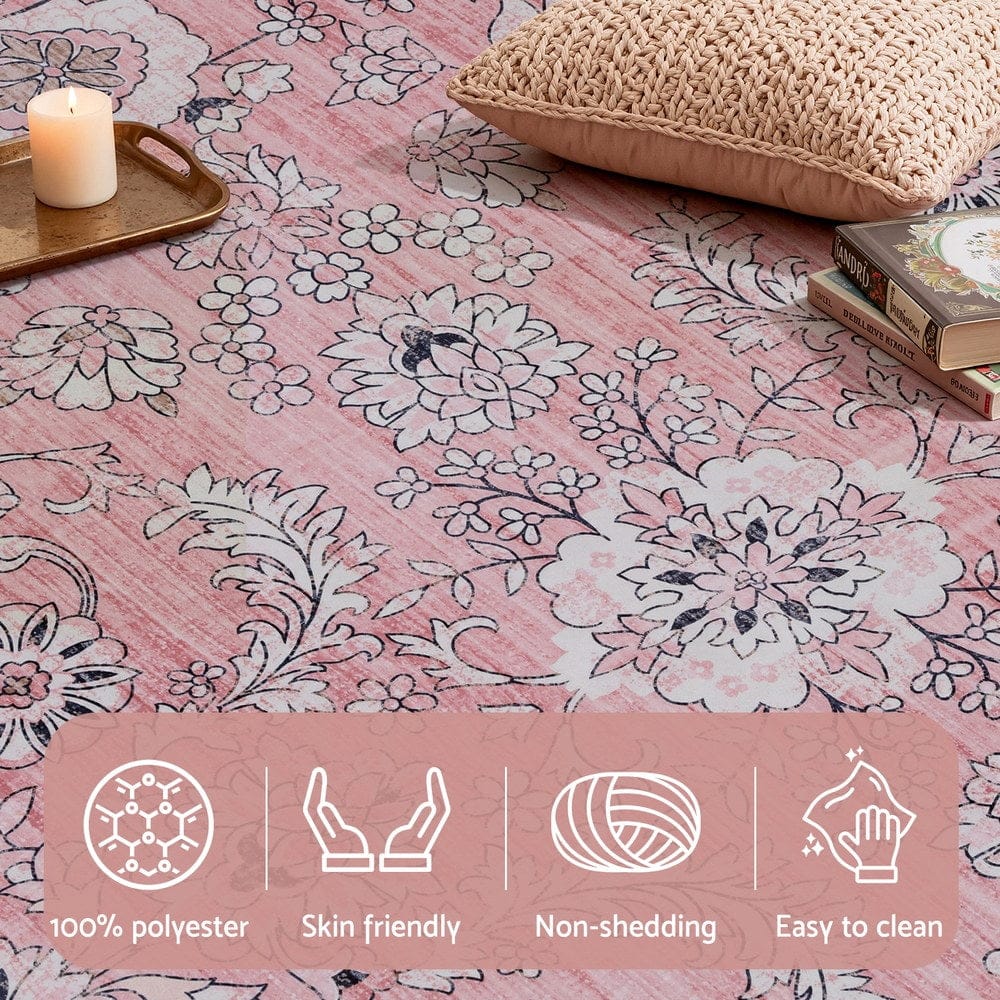 Floor Rug 200X290Cm Large Washable Area Rug Vintage Living Room - Floor Rugs - photo 14