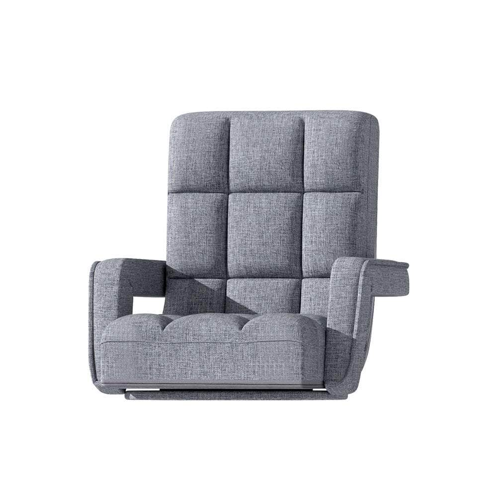 Floor Sofa Bed Lounge Chair Recliner Chaise Chair Swivel Grey