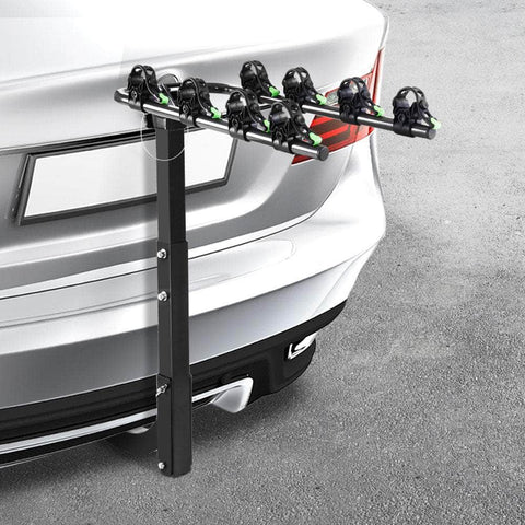 Foldable 4 Bike Rack Carrier for Car Rear Hitch Mount - Towbar Compatible