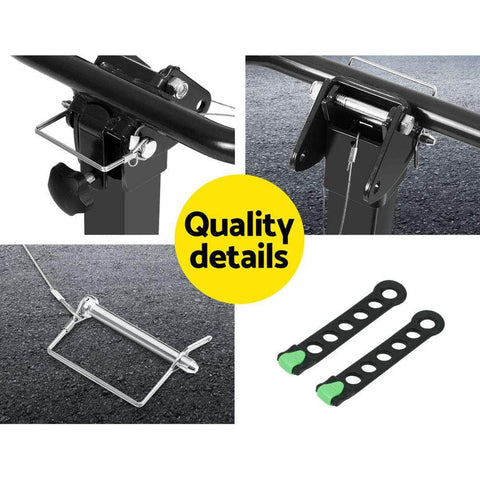 Foldable 4 Bike Rack Carrier for Car Rear Hitch Mount - Towbar Compatible