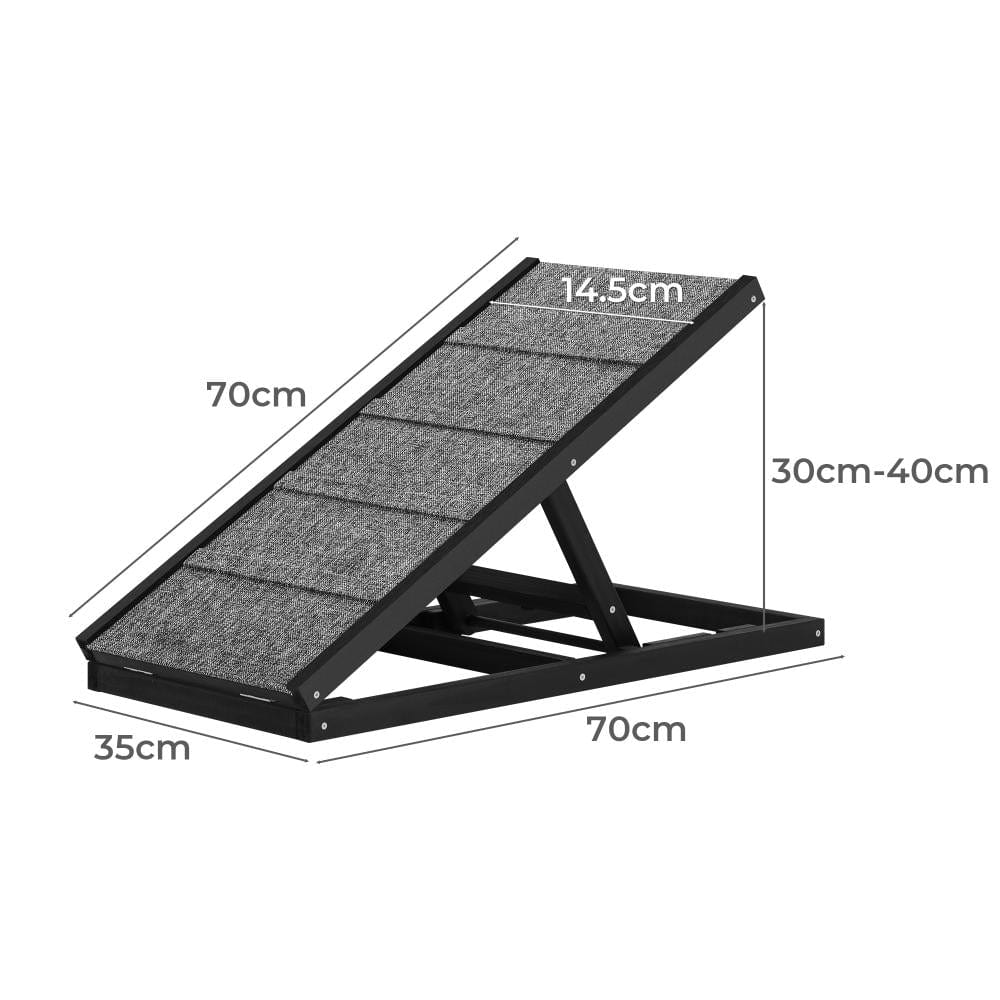 Foldable 70cm Dog Ramp: Versatile Access for Beds, Sofas