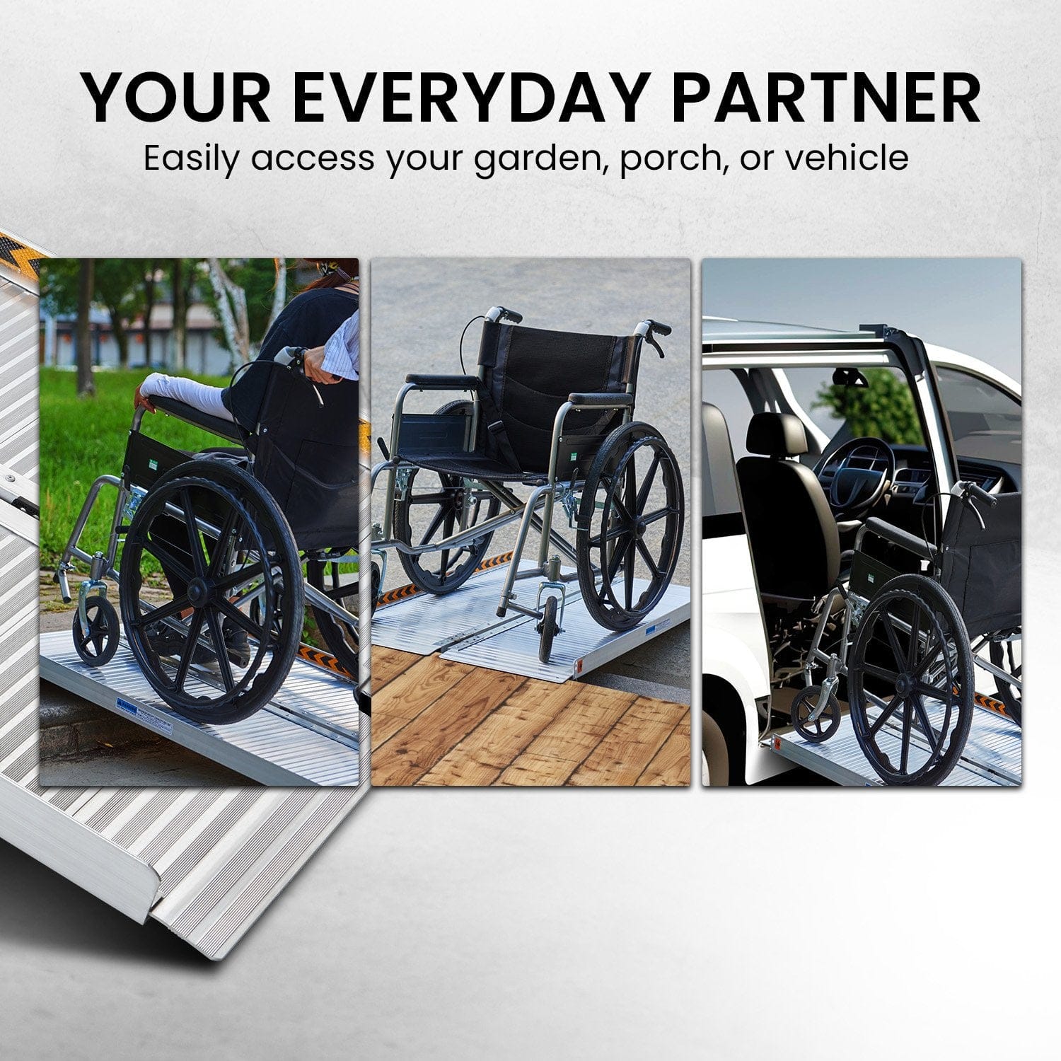 Aluminium Foldable Wheelchair Ramp With Handle - 3ft, Mobility & Accessibility - photo 16