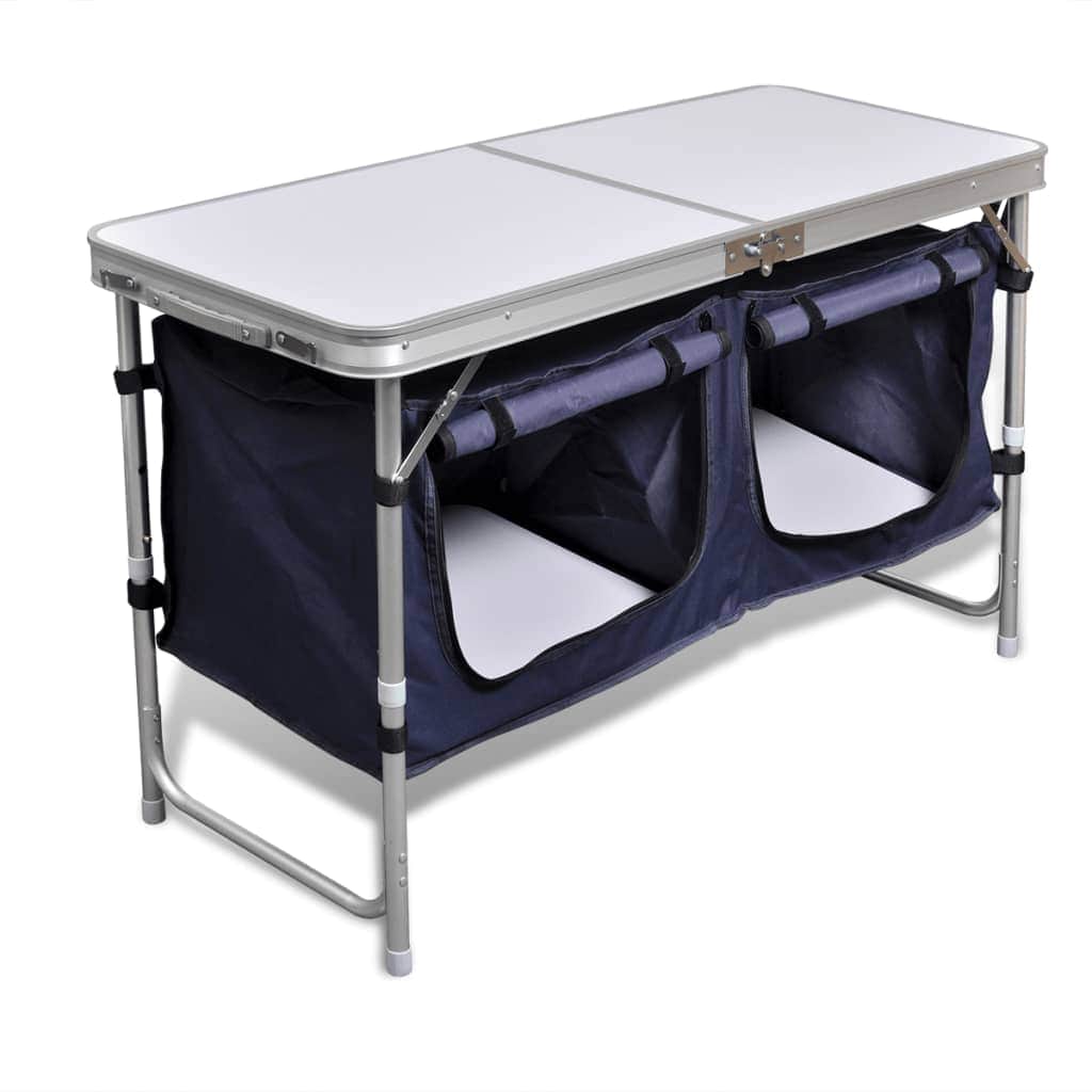 Foldable Camping Cupboard with Aluminium Frame - Simple deals