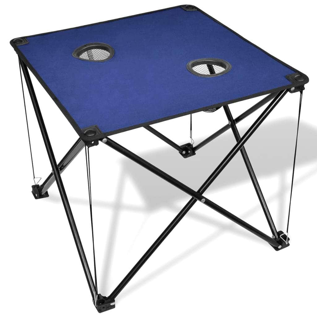 Foldable Camping Table Blue - Simple deals
