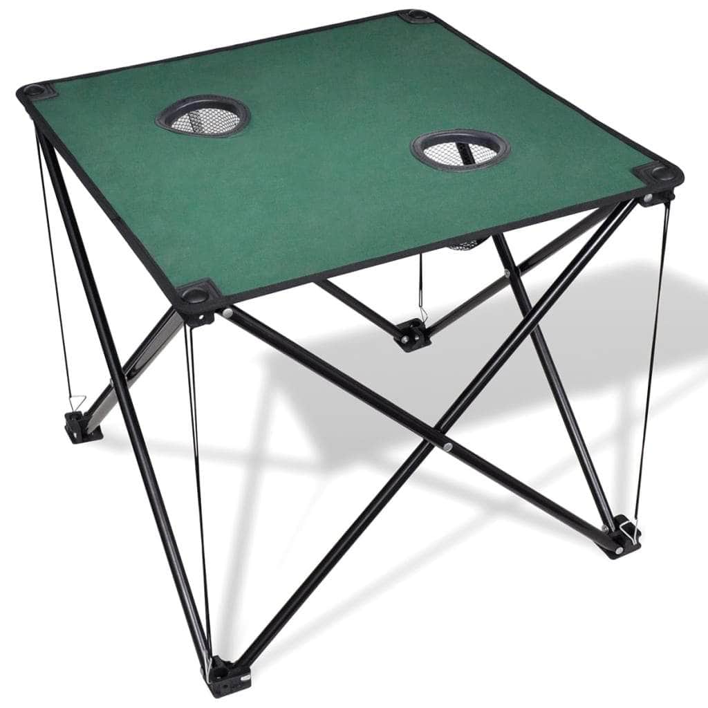 Foldable Camping Table Dark Green - Simple deals