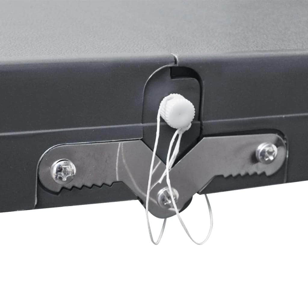 Foldable Camping Table Set with 4 Stools Aluminium Extra Light Grey - Simple deals