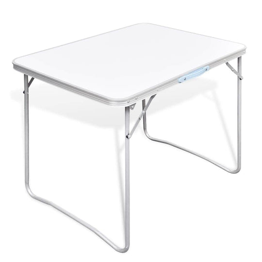 Foldable Camping Table with Metal Frame - Simple deals