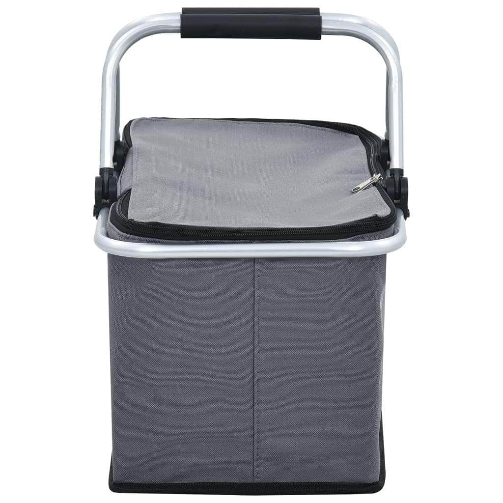 Foldable Cool Bag Grey Aluminium