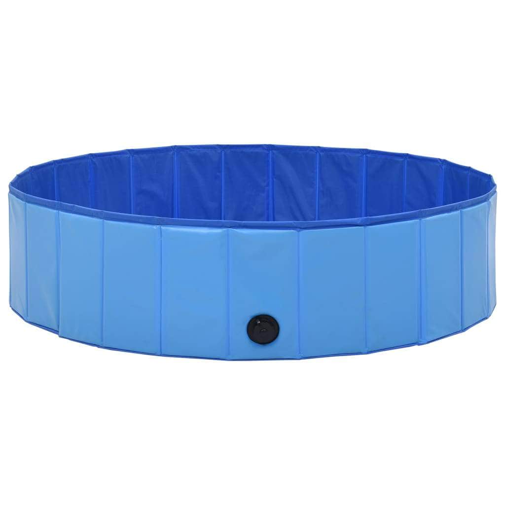 Foldable Dog Swimming Pool Blue PVC XXL