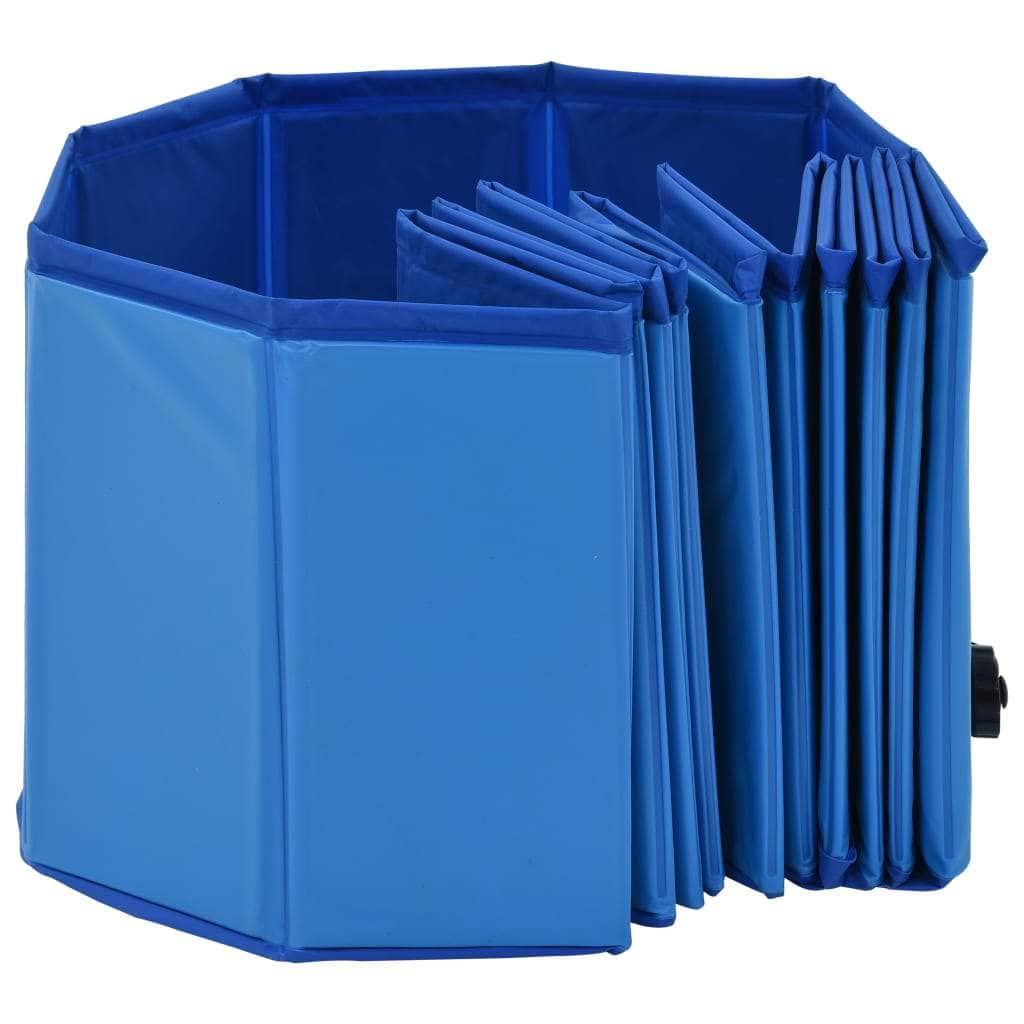 Foldable Dog Swimming Pool Blue PVC XXL
