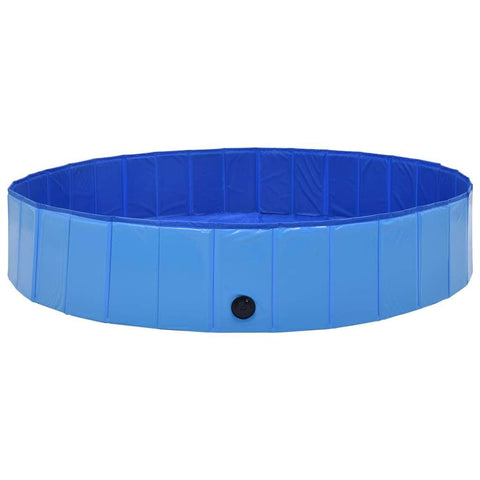 Foldable Dog Swimming Pool Blue PVC XXXL