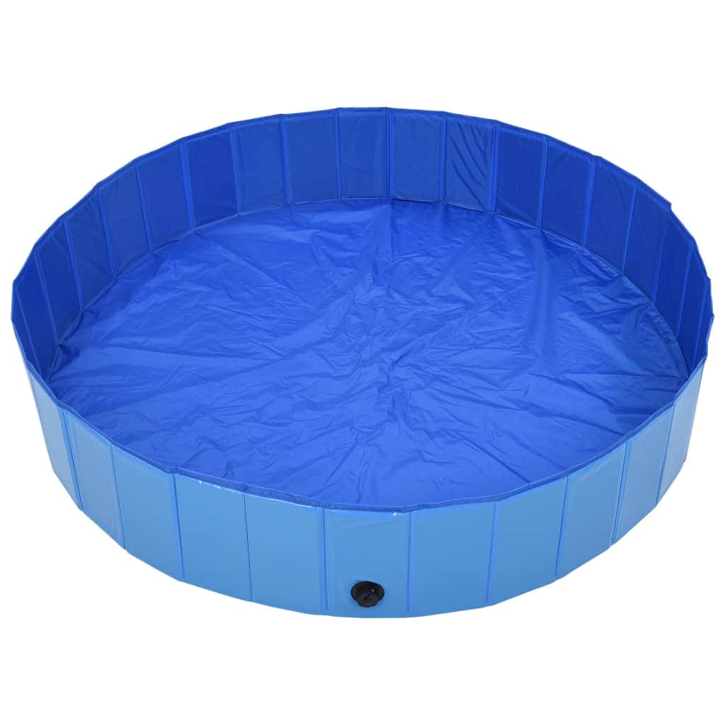 Foldable Dog Swimming Pool Blue PVC XXXL