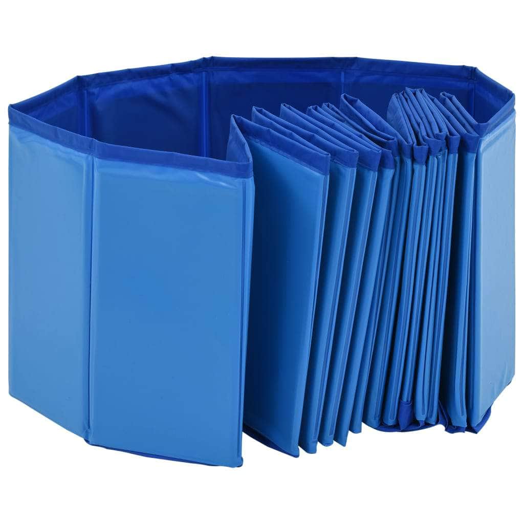 Foldable Dog Swimming Pool Blue PVC XXXL