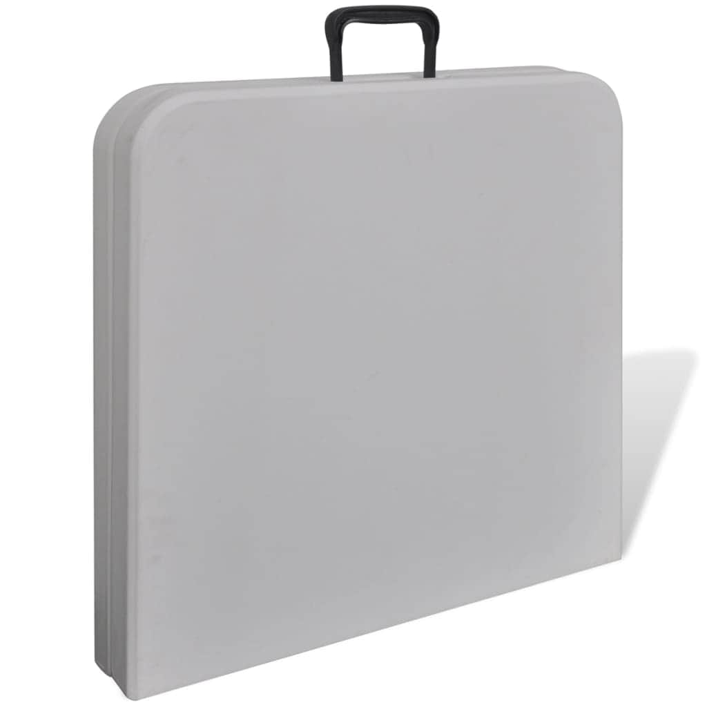 Foldable Garden Table 122 cm HDPE White - Simple deals
