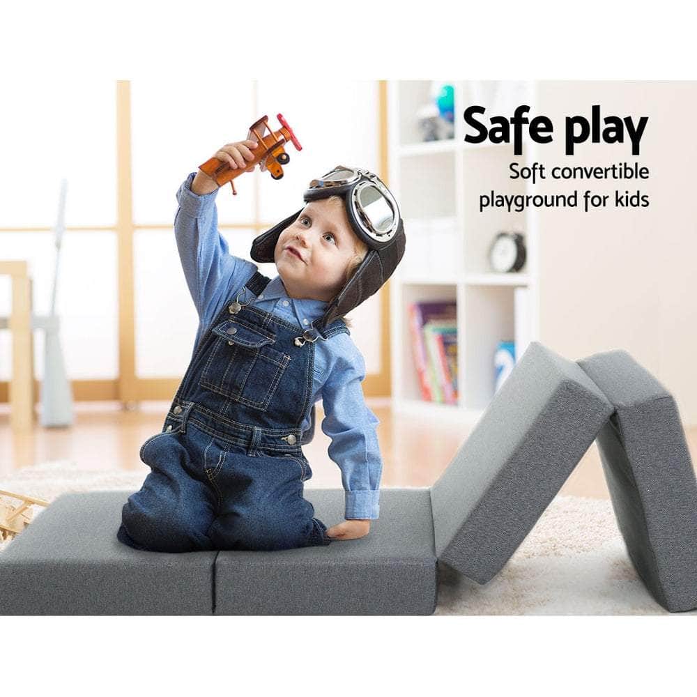 Foldable Mattress Folding Foam Single Grey