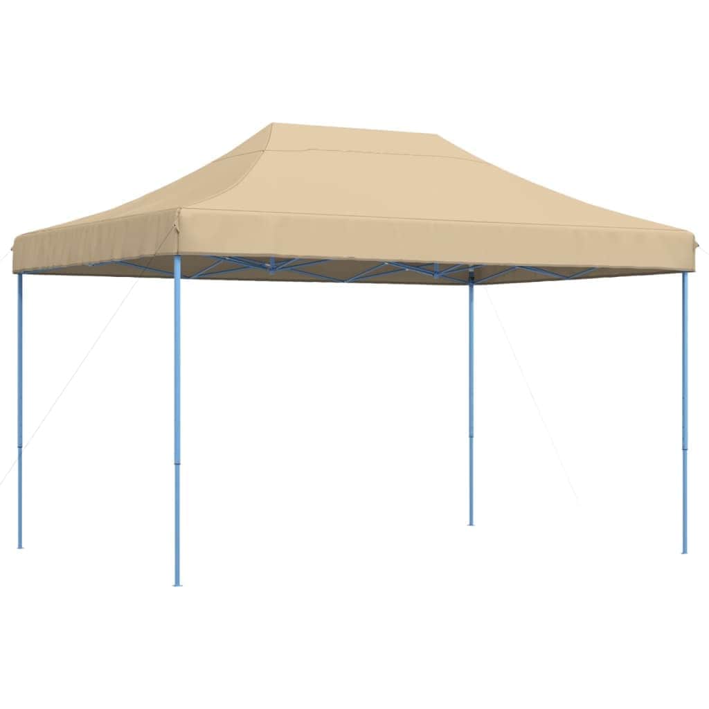 Foldable Party Tent Pop-Up Beige | Beige colour