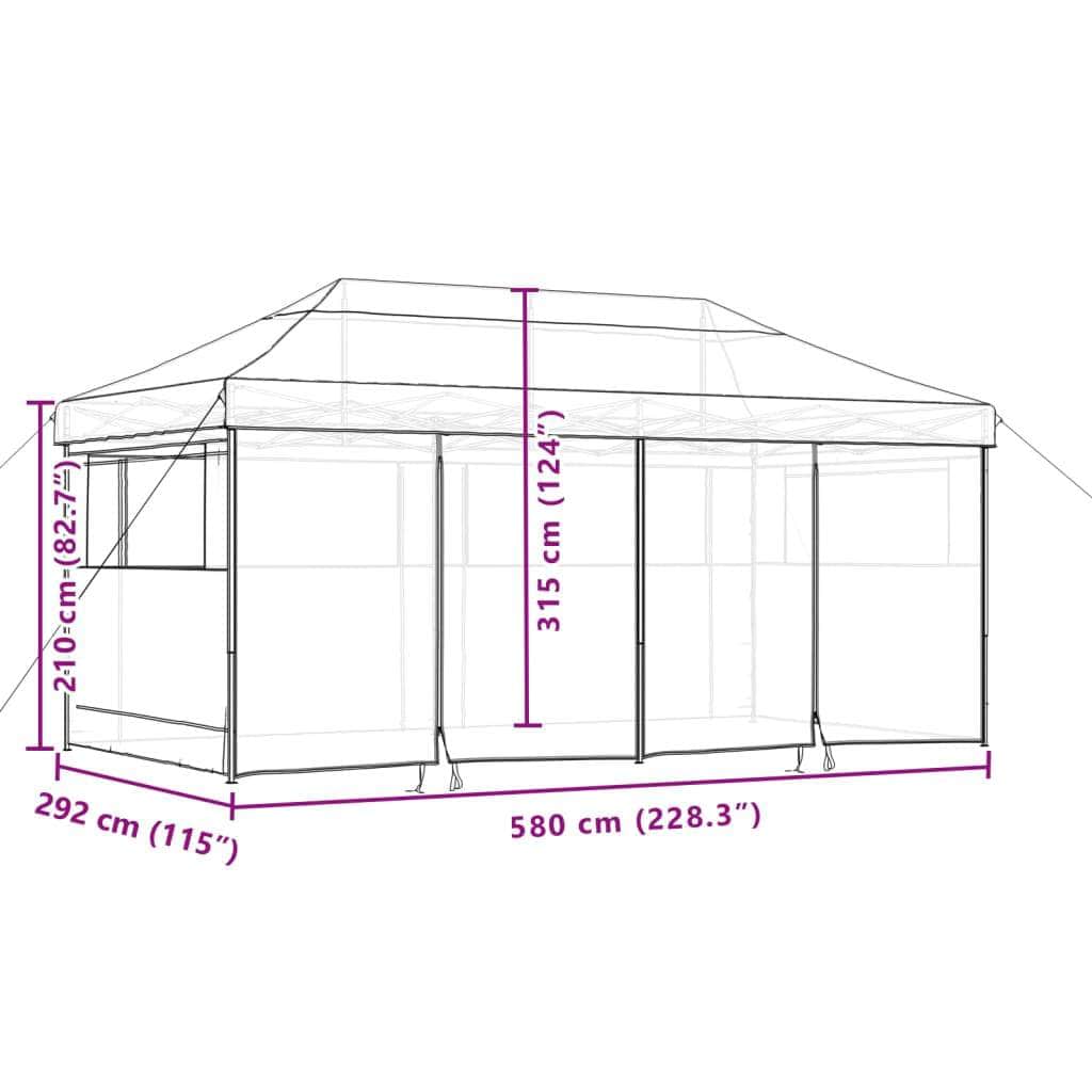 Canopies & Gazebos - Foldable Party Tent Pop-Up with 4 Sidewalls - photo 10