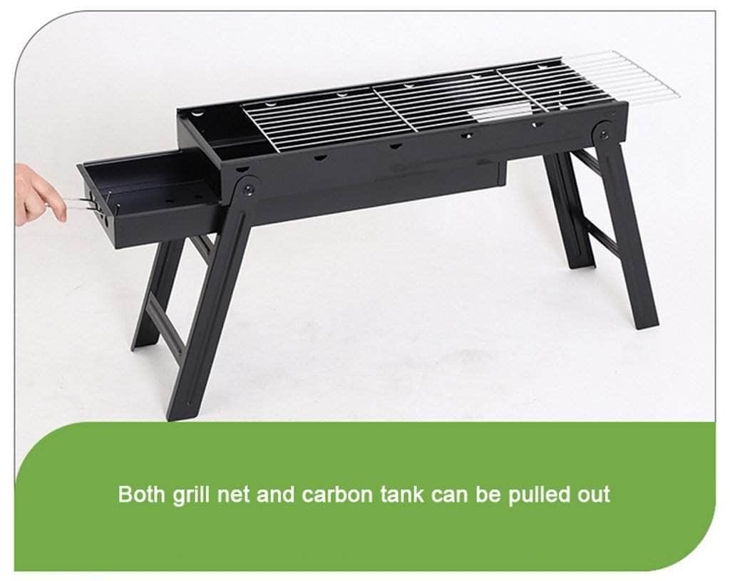 Foldable Portable Bbq Charcoal Grill Barbecue Camping Hibachi Picnic Large