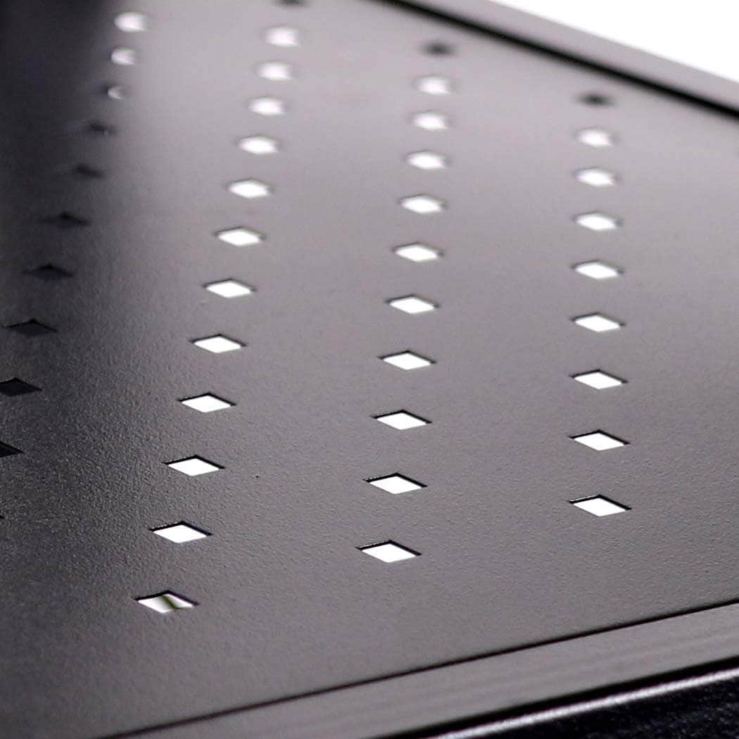 Foldable Storage Shelf Display Black 5 Tiers