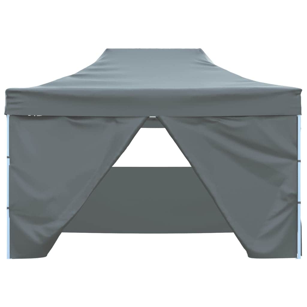 Foldable Tent Pop-Up with 4 Side Walls Anthracite