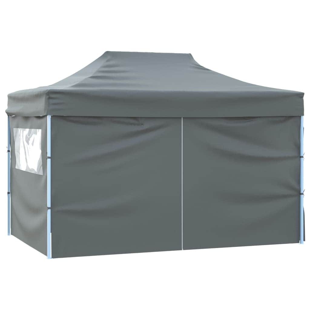 Foldable Tent Pop-Up with 4 Side Walls Anthracite