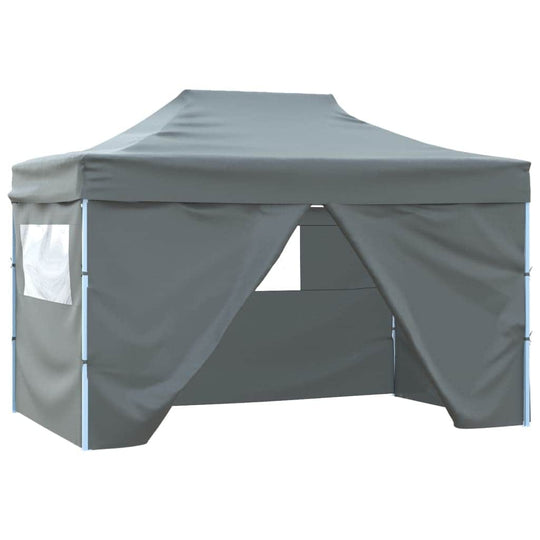 Foldable Tent Pop - Up with 4 Side Walls Anthracite - Simple deals