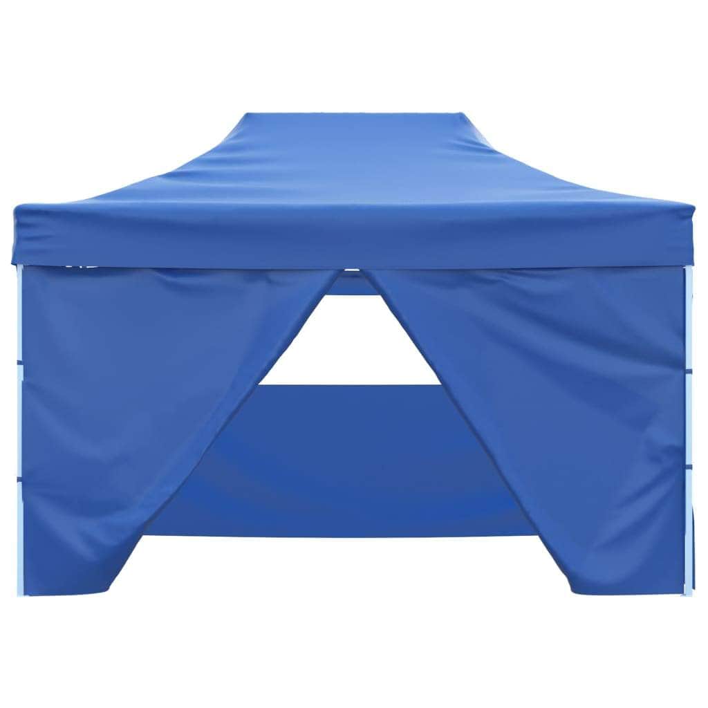 Foldable Tent Pop-Up with 4 Side Walls  Blue