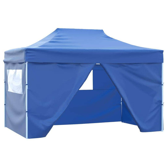 Foldable Tent Pop - Up with 4 Side Walls Blue - Simple deals