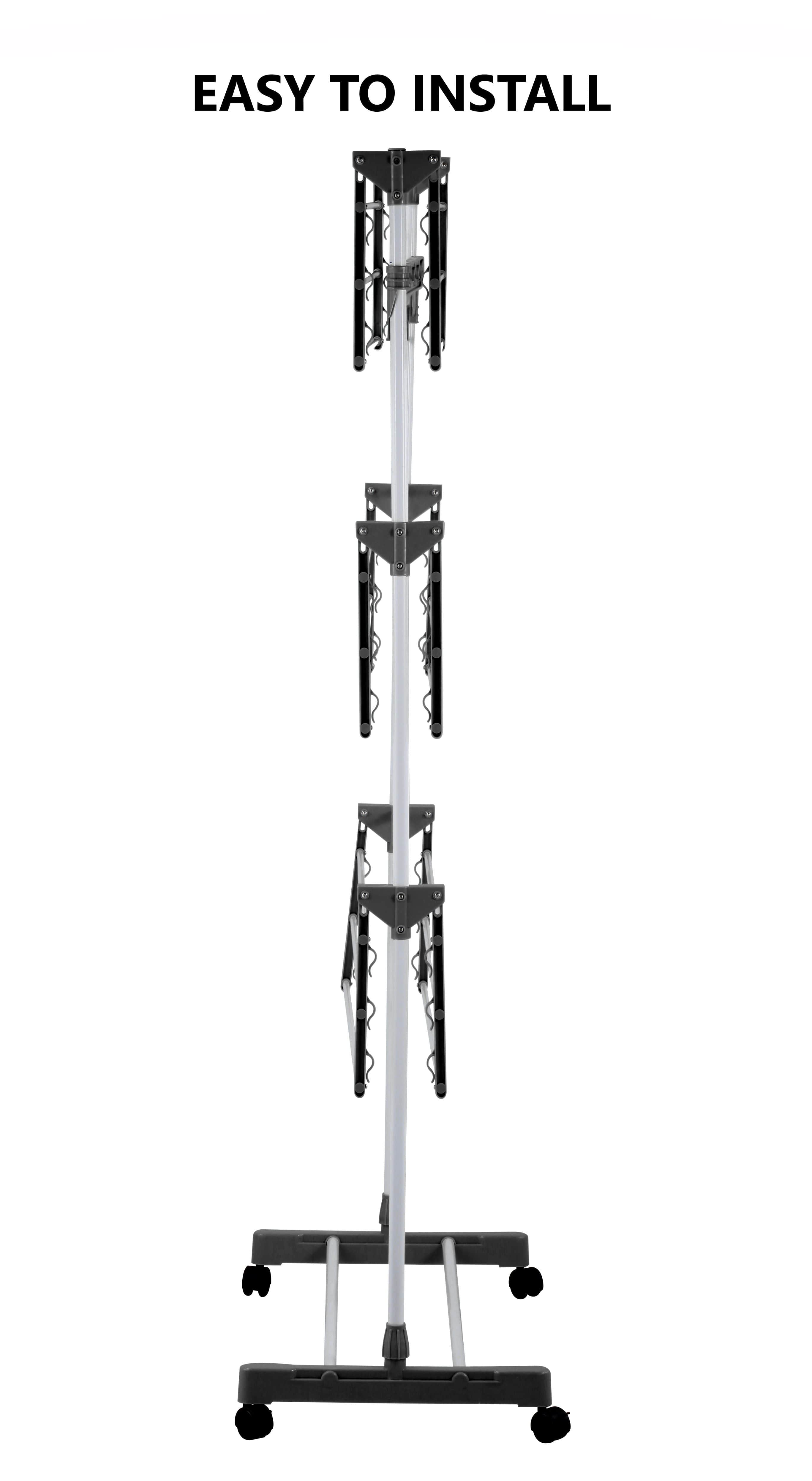 Folding 3 Tier Clothes Laundry Drying Rack