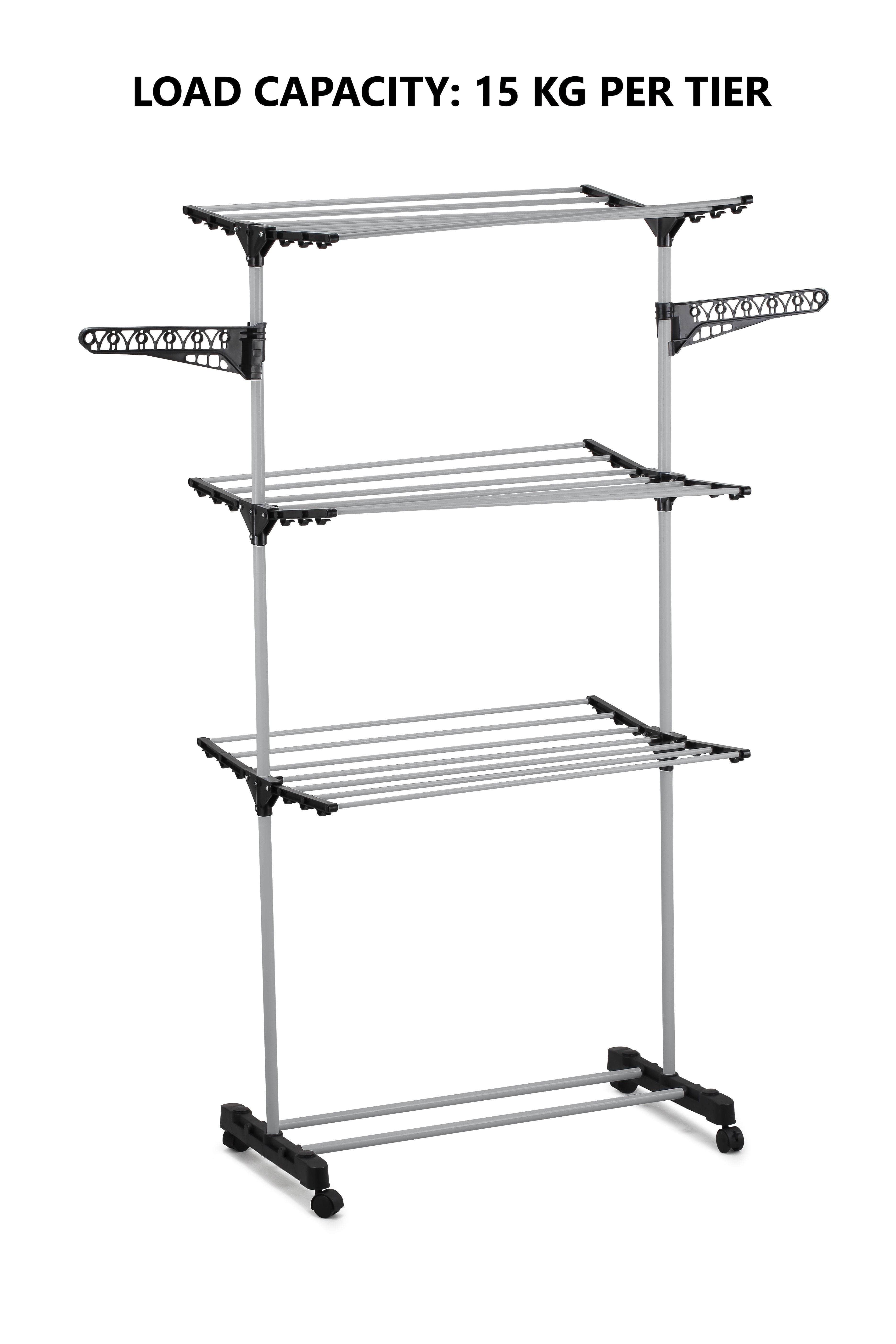 Folding 3 Tier Clothes Laundry Drying Rack