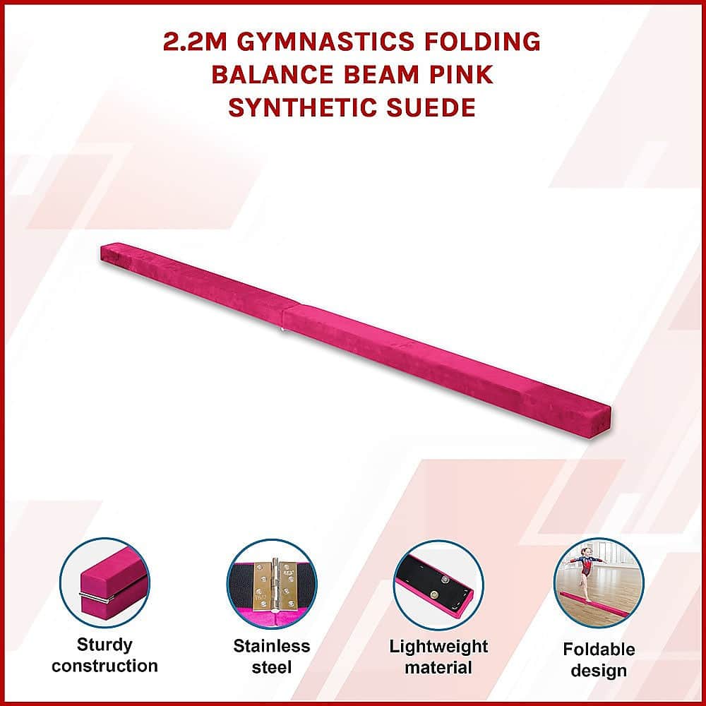 Folding Balance Beam, Pink