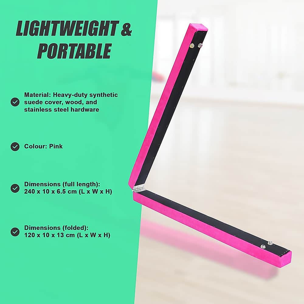 Folding Balance Beam, Pink