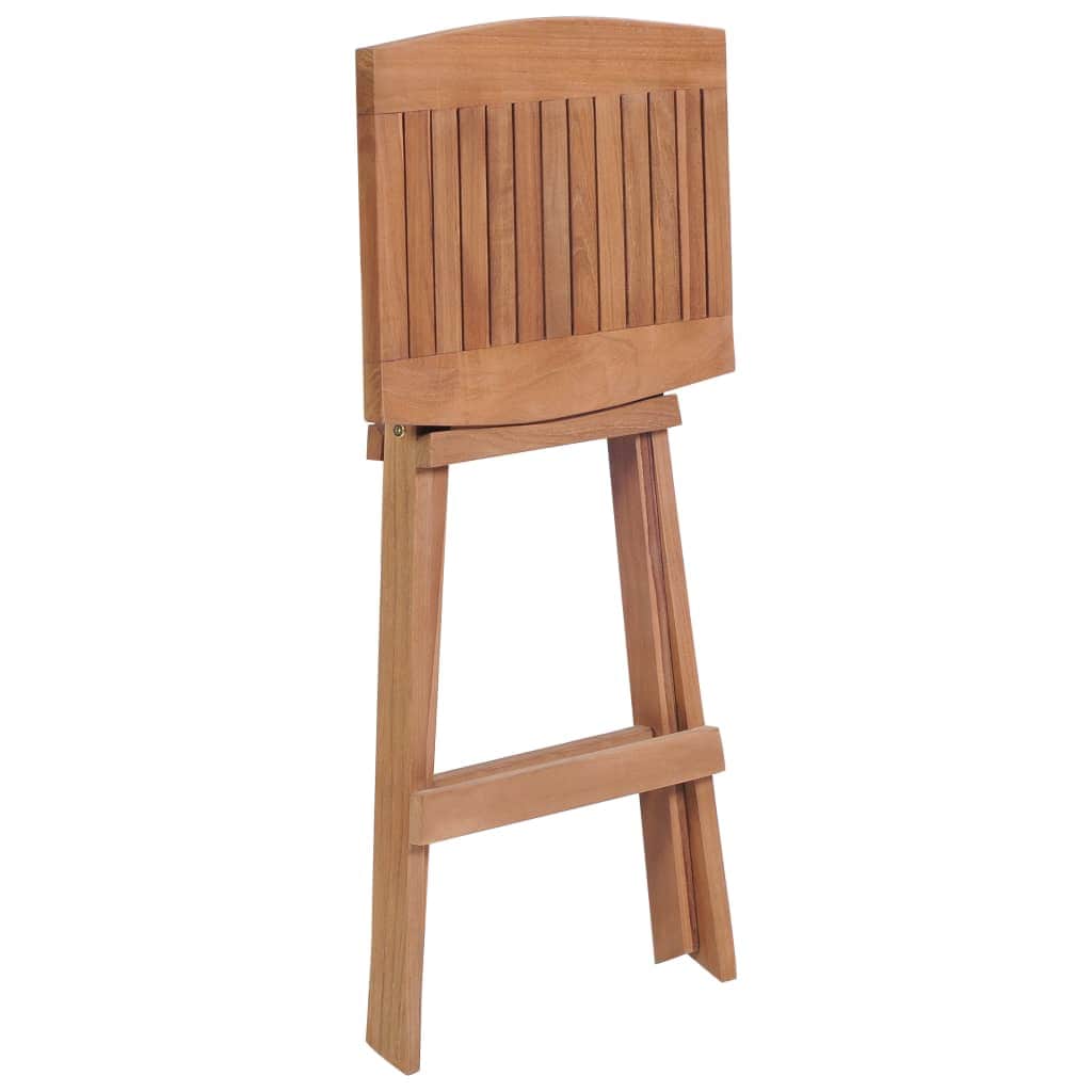 Folding Bar Stools 4 pcs Solid Teak Wood - Simple deals