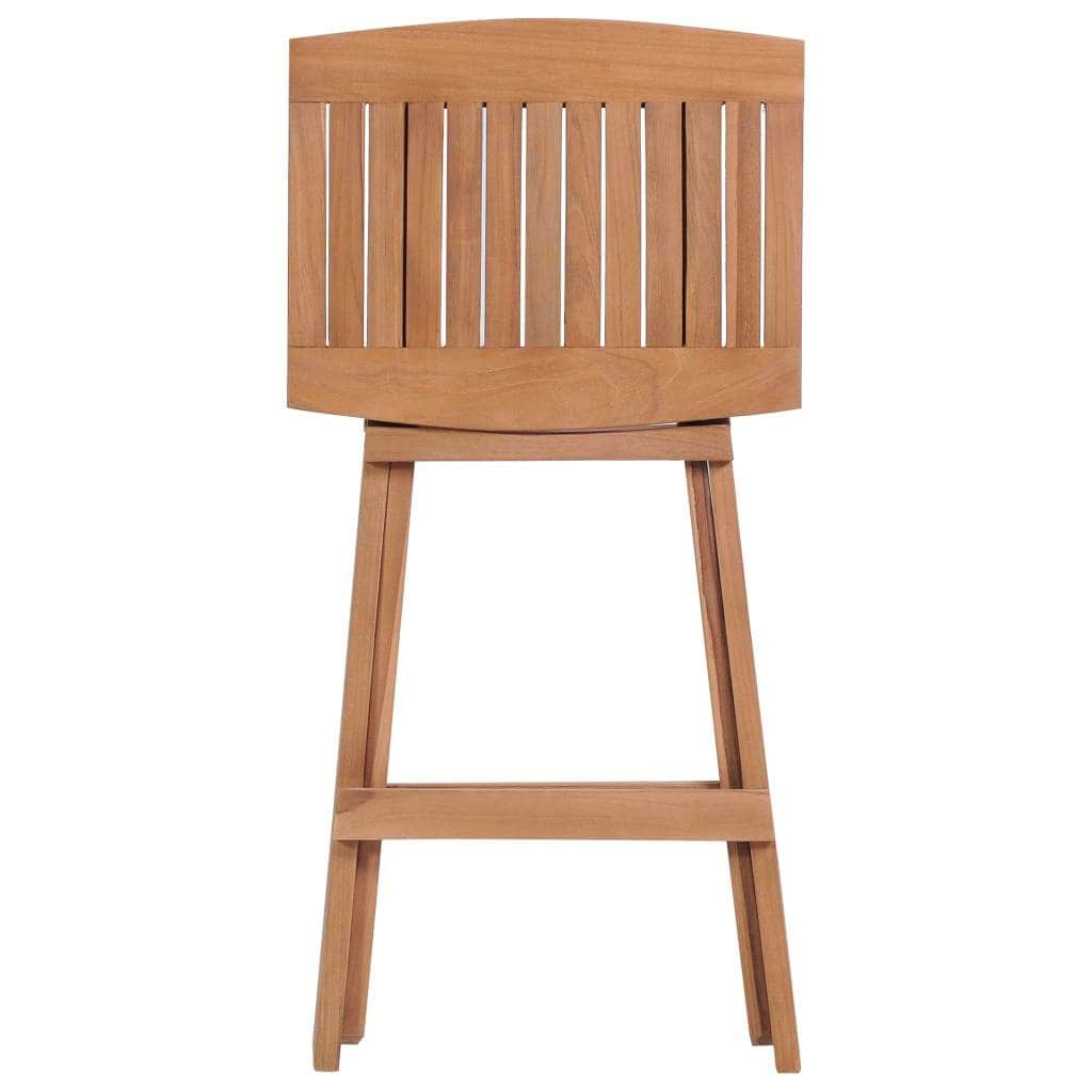 Folding Bar Stools 4 pcs Solid Teak Wood - Simple deals