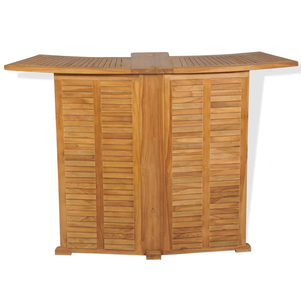 Folding Bar Table Solid Teak Wood - Simple deals