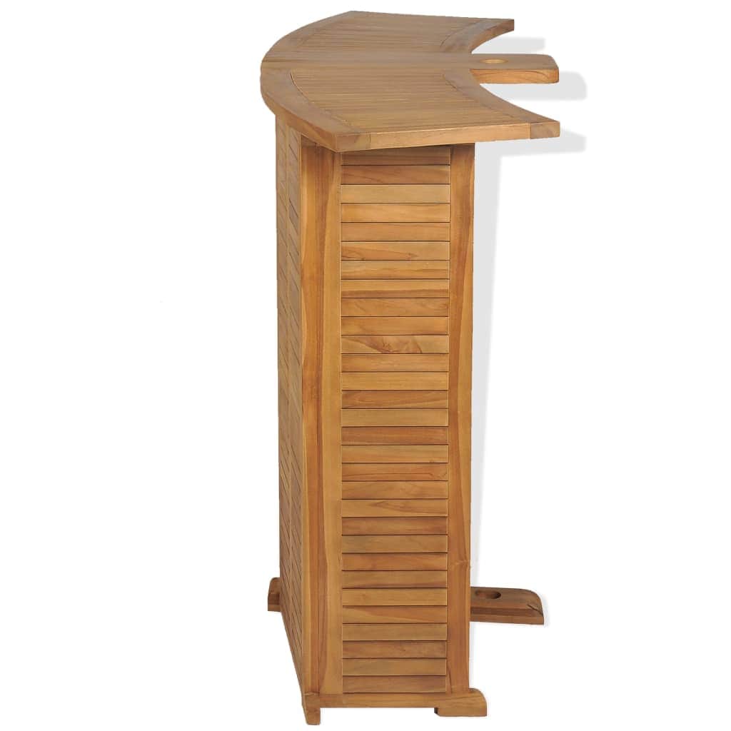 Folding Bar Table Solid Teak Wood - Simple deals