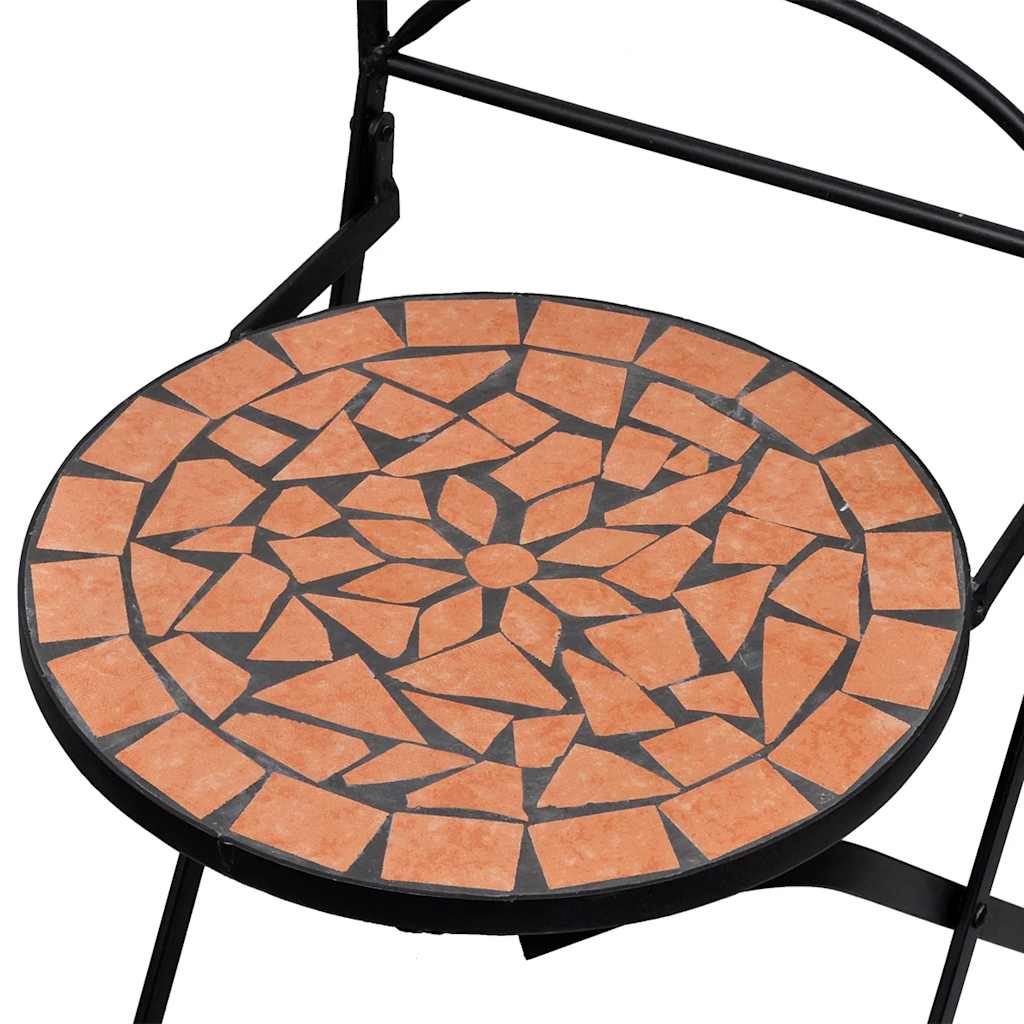 Folding Bistro Chairs 2 pcs Ceramic Terracotta - Simple deals
