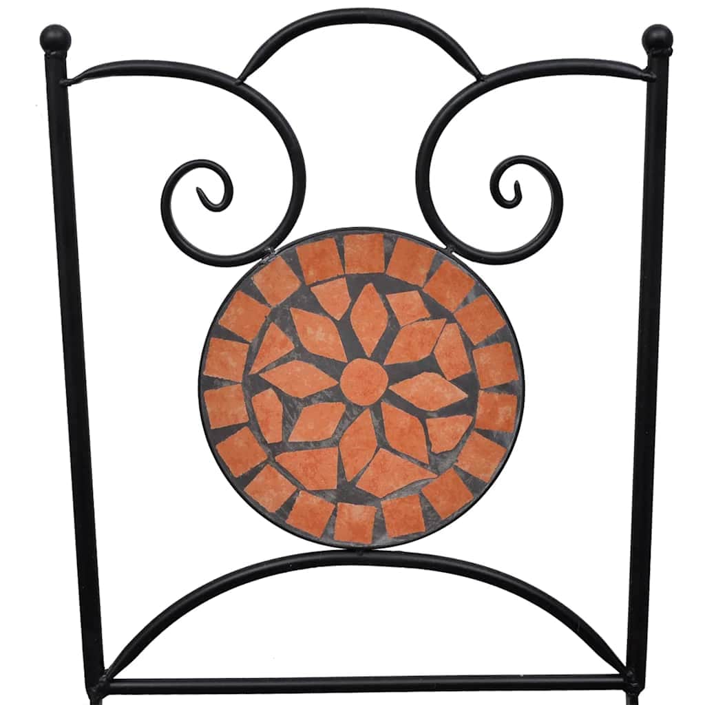 Folding Bistro Chairs 2 pcs Ceramic Terracotta - Simple deals