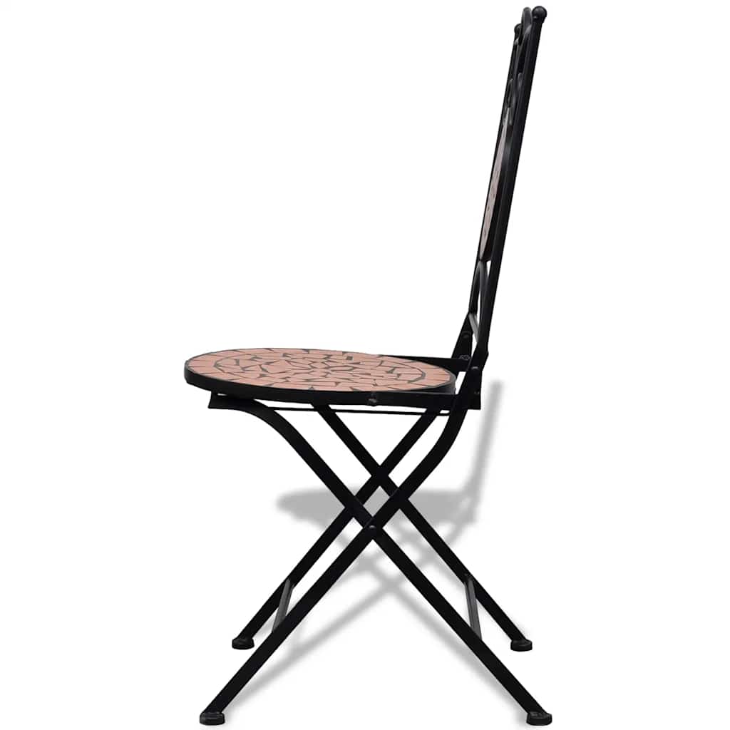 Folding Bistro Chairs 2 pcs Ceramic Terracotta - Simple deals