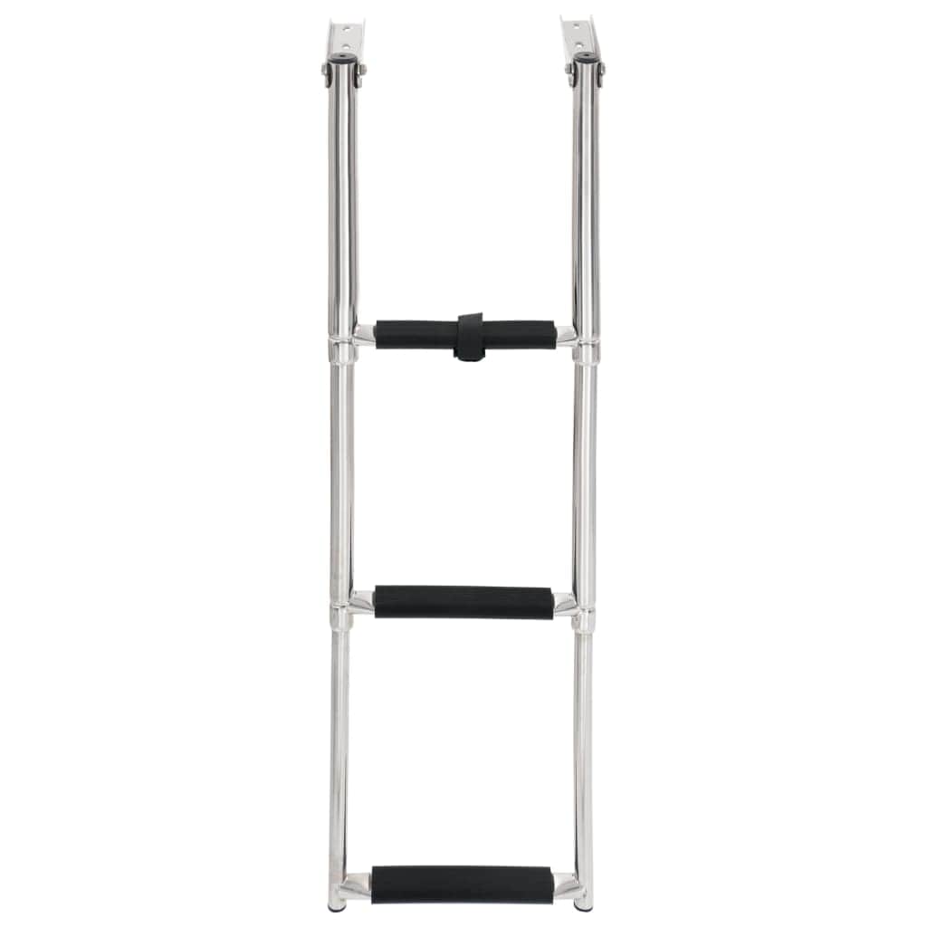 Steel finish - Folding Boarding Ladder 3-step Stainless Steel