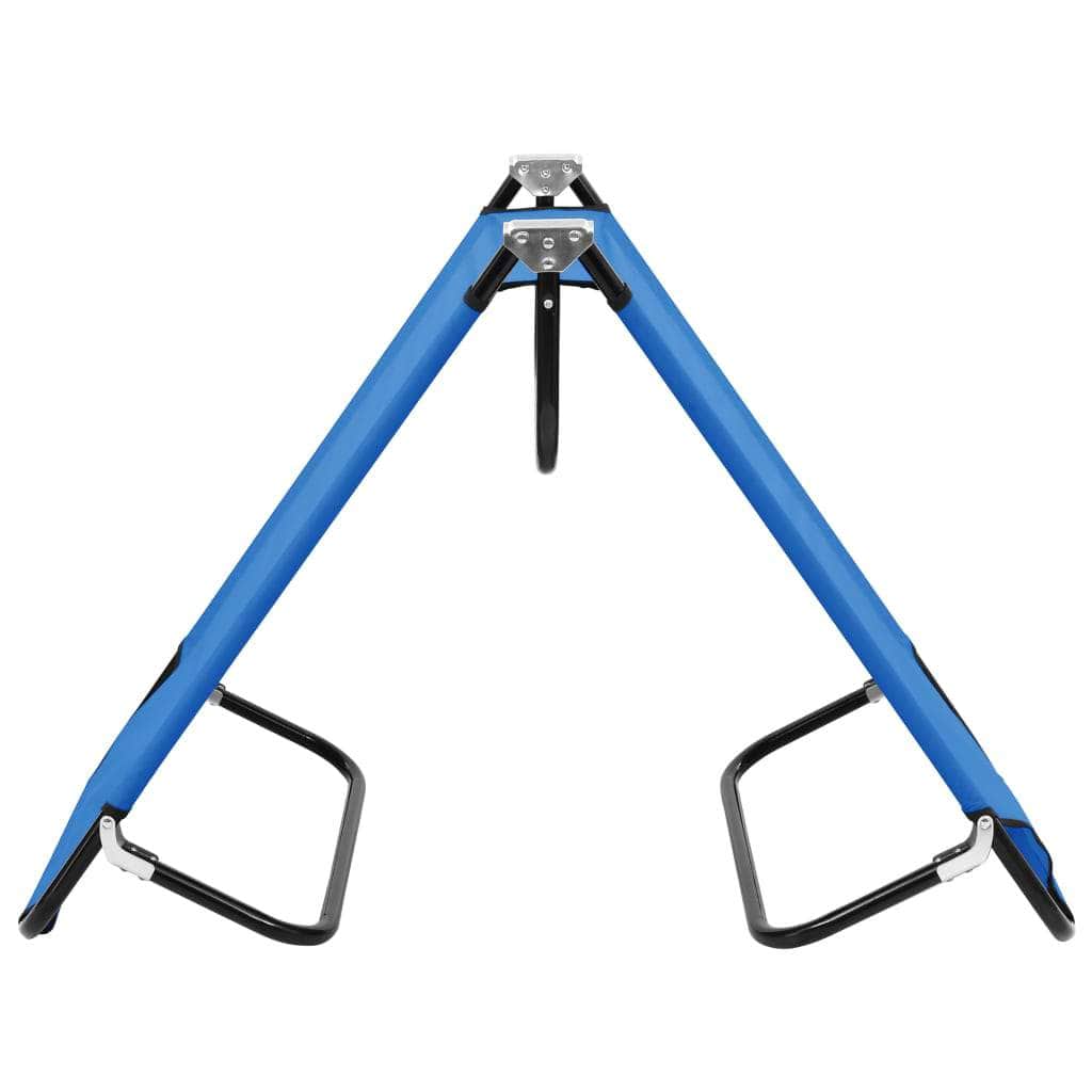 Folding Camping Cot Blue Steel