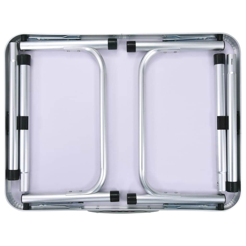 Folding Camping Table White Aluminium | White colour