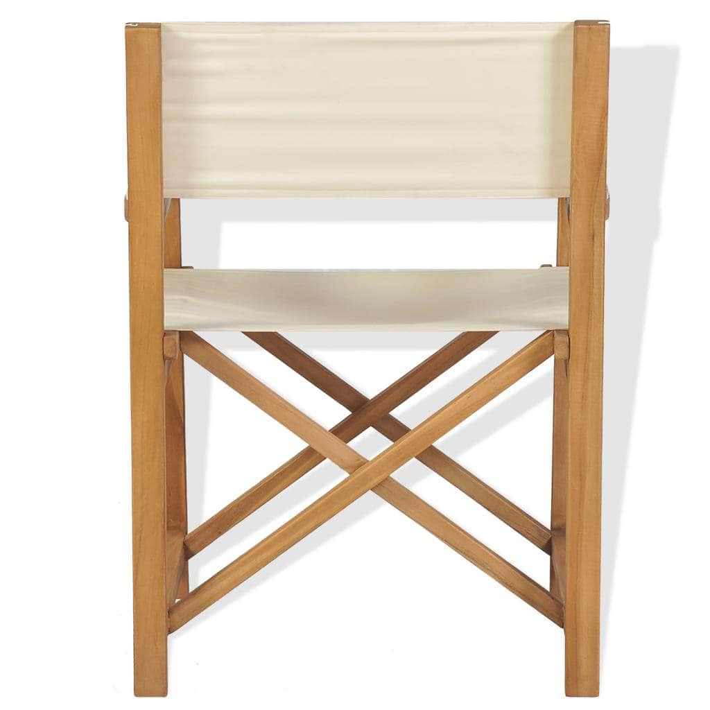 Folding Director's Chair Solid Teak Wood - Simple deals