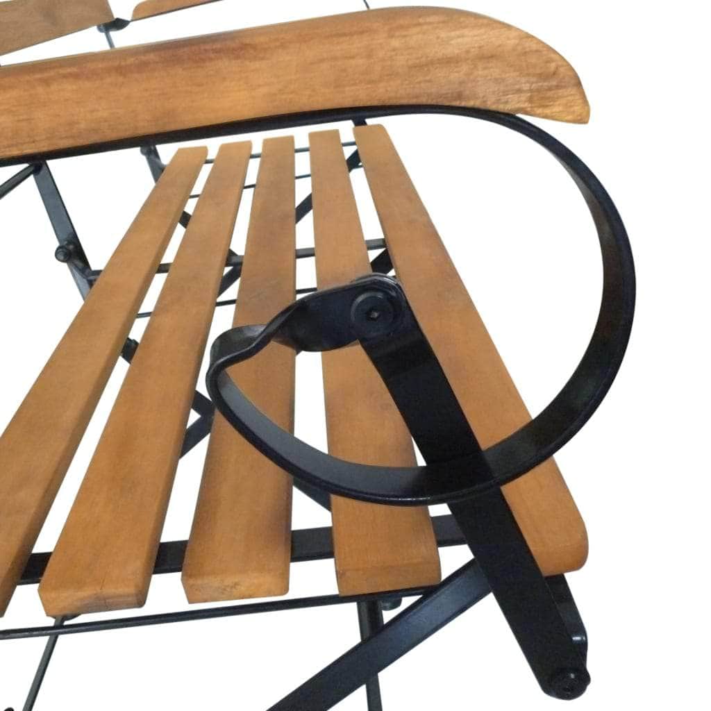 Folding Garden Bench 112 cm Solid Acacia Wood - Simple deals