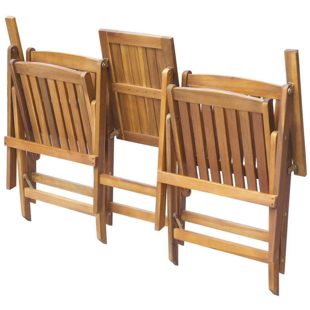 Folding Garden Bench with Tea Table 140 cm Solid Acacia Wood - Simple deals