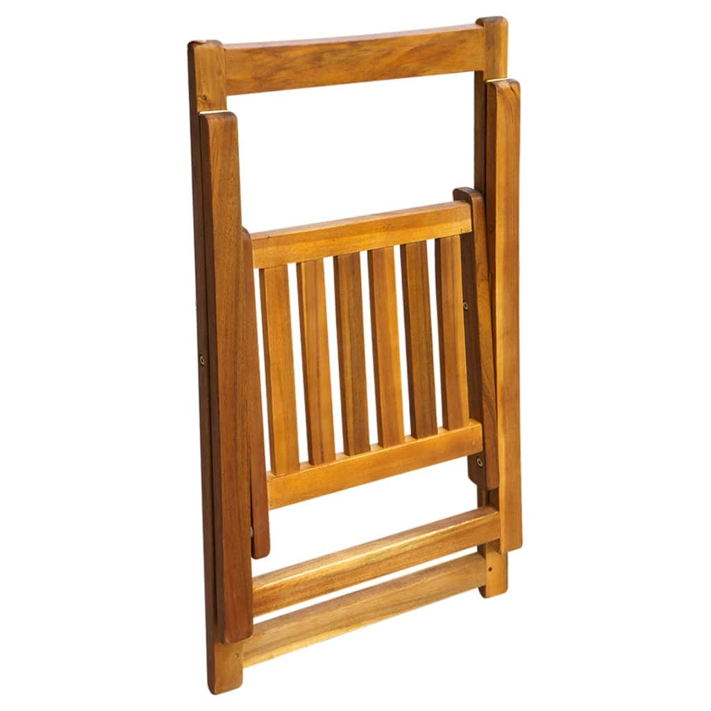 Folding Garden Chairs 2 pcs Solid Acacia Wood - Simple deals