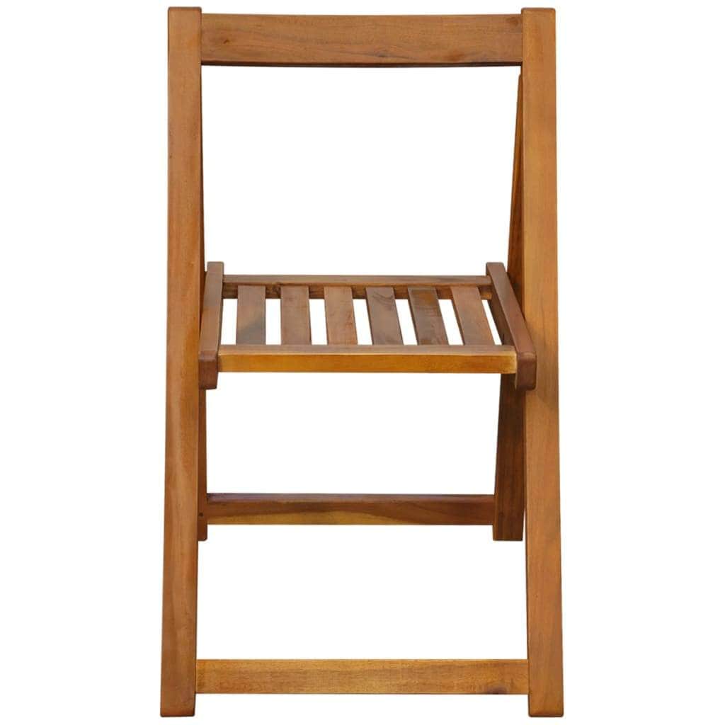 Folding Garden Chairs 2 pcs Solid Acacia Wood - Simple deals