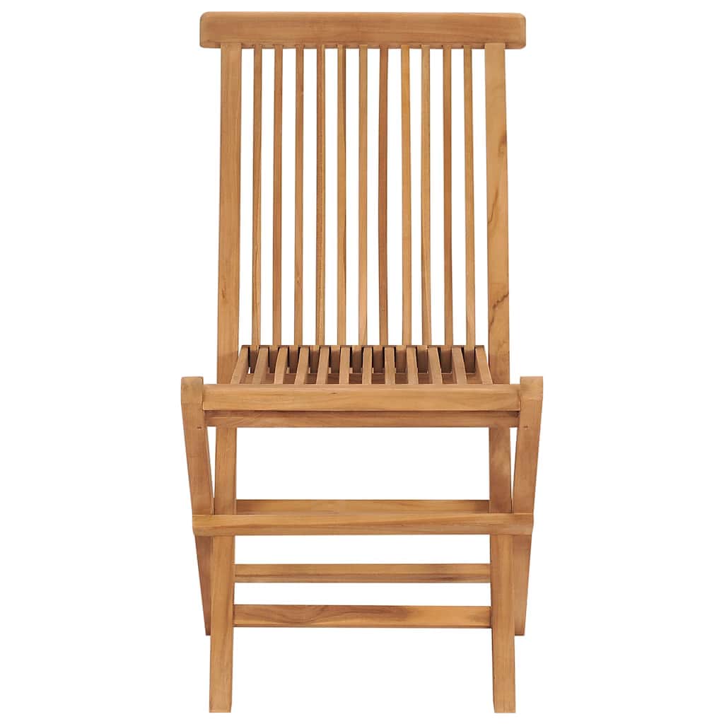 Folding Garden Chairs 2 pcs Solid Teak Wood - Simple deals